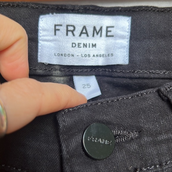 Frame black le skinny de Jeanne 🖤 sz 25 - Picture 3 of 7